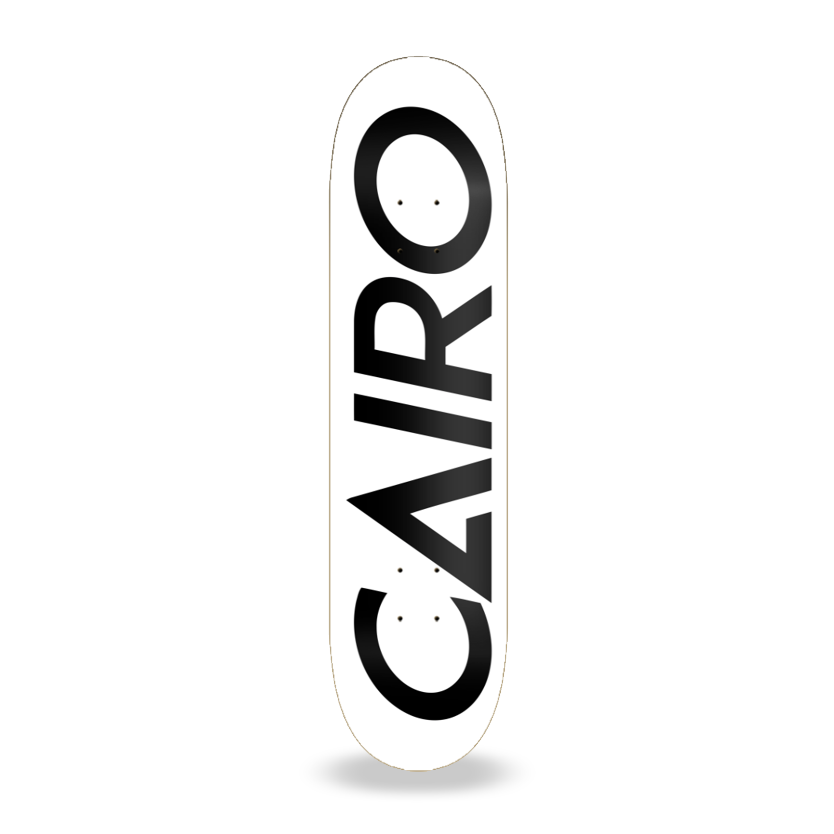 CAIRO® Skateboards Logo Deck | White